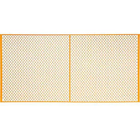 GLOBAL INDUSTRIAL Machinery Wire Fence Partition Panel, 10'W, Yellow 184909